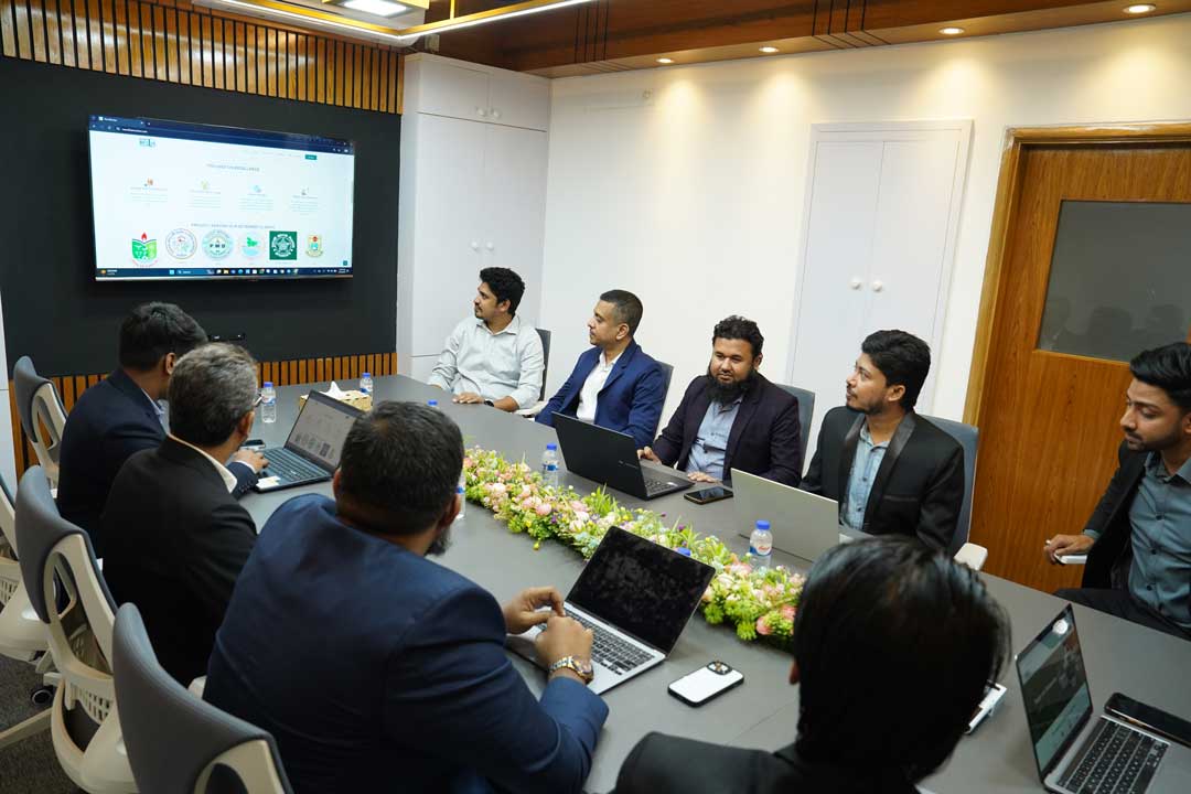 Strategic business meeting in progress with a dynamic leadership team.