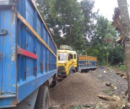 Supply raw materials for road construction.