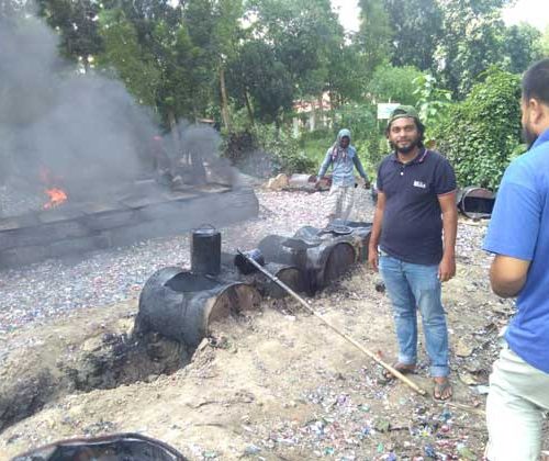 During Road Construction